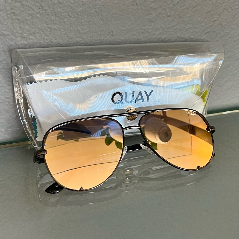Quay High Key Mini Rose Sunglasses